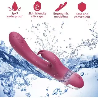 G-Spot Dildos and Clitoral Vibrator Rechargeable with 10 Vibration Modes and 3 Teasing Percussive Modes - Bunny Dildo for Intens G-Spot Dildos and Clitoral Vibrator Rechargeable with 10 Vibration Modes and 3 Teasing Percussive Modes - Bunny Dildo for Intens