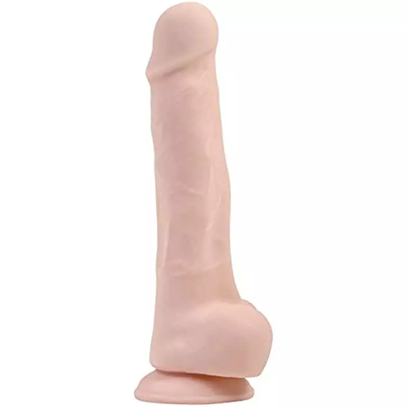 Adam's True Feel Rechargeable Dildo with Wireless Remote Control - Beige