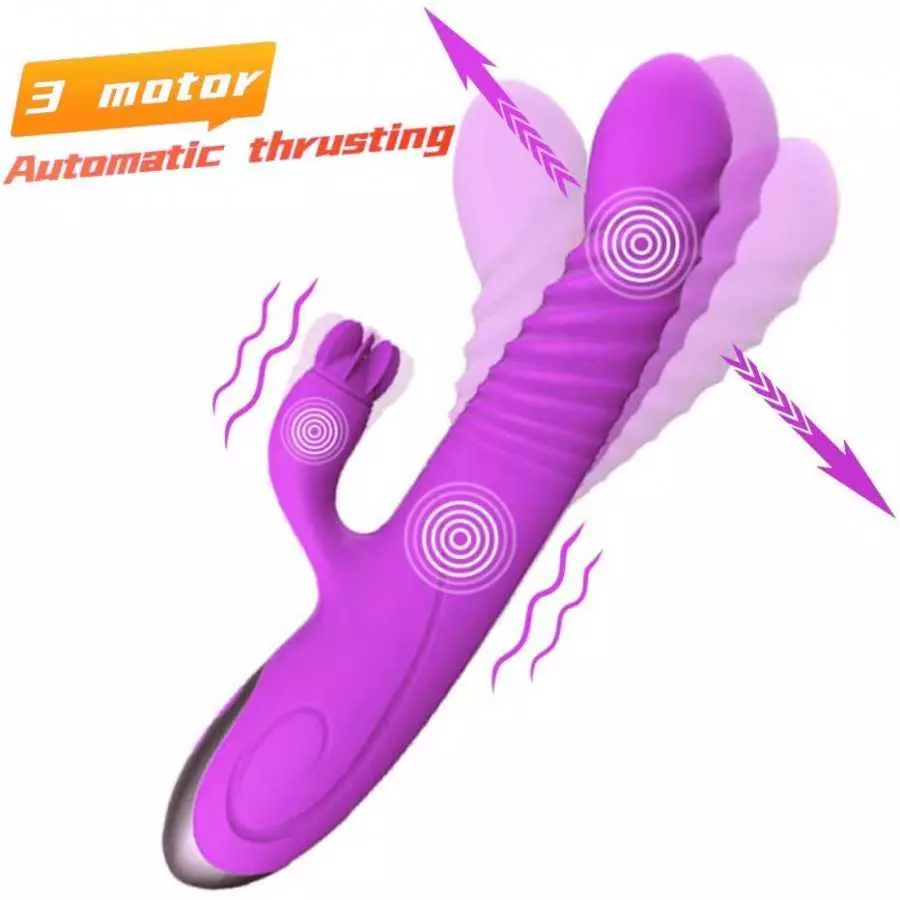 2023 New Rabbit Vibrators for Women Rechargeable Massager with 8 Speeds Vibration Vibrating Toys for Woman Pleasure Tool Wands f