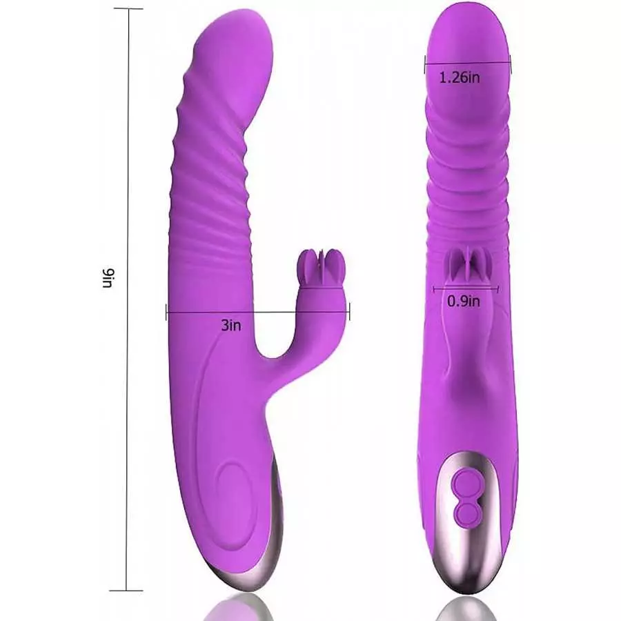 2023 New Rabbit Vibrators for Women Rechargeable Massager with 8 Speeds Vibration Vibrating Toys for Woman Pleasure Tool Wands f
