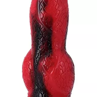 8.26 inches Silicone Big Realistic Dragon Dildo with Half Dog Half Human Knot Dildo with Suction Cup, Thick Butt Plug Anal Toys
