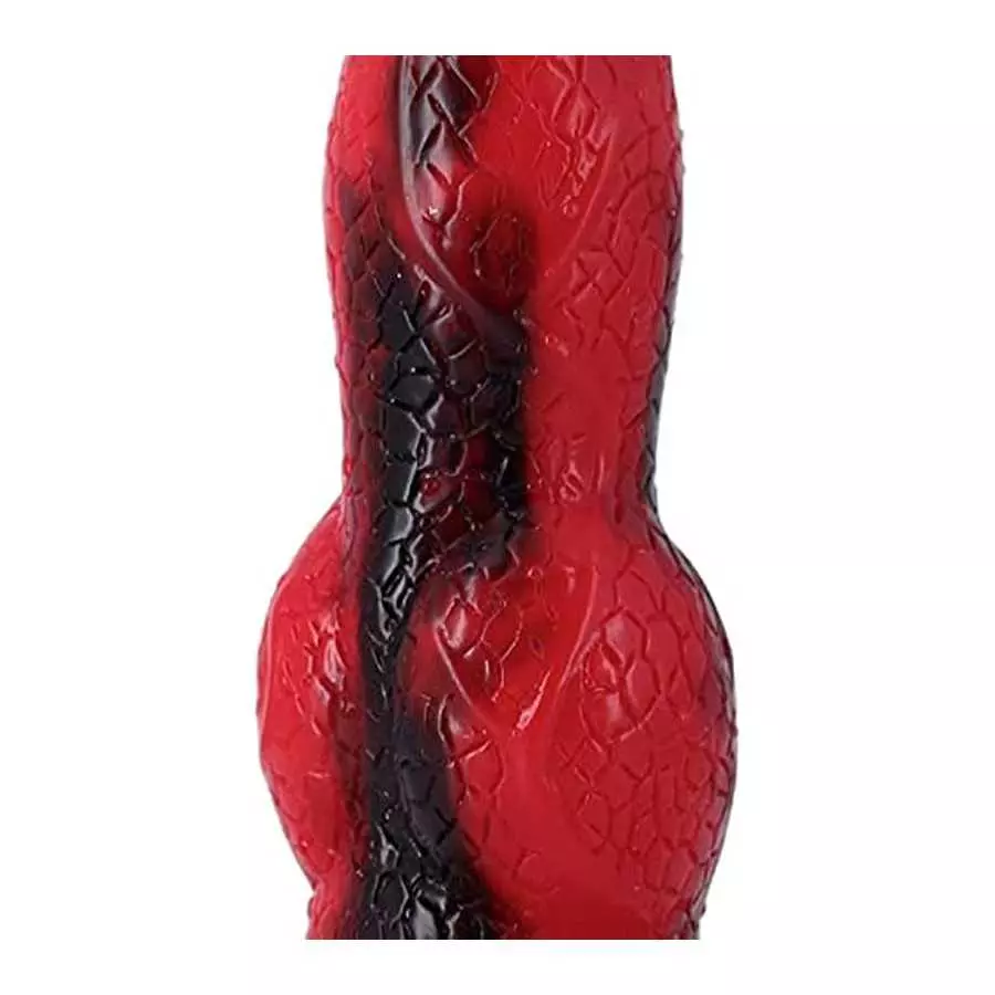 8.26 inches Silicone Big Realistic Dragon Dildo with Half Dog Half Human Knot Dildo with Suction Cup, Thick Butt Plug Anal Toys
