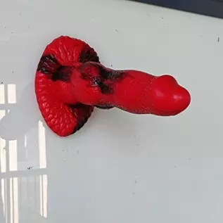 8.26 inches Silicone Big Realistic Dragon Dildo with Half Dog Half Human Knot Dildo with Suction Cup, Thick Butt Plug Anal Toys