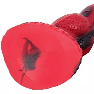 8.26 inches Silicone Big Realistic Dragon Dildo with Half Dog Half Human Knot Dildo with Suction Cup, Thick Butt Plug Anal Toys