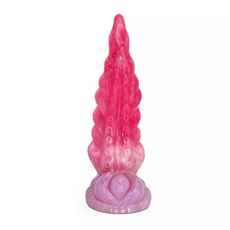 Snake Dildo Octopus G Spot Curved Dildo Monster Tentacle Dildo Anal Butt Plug 8 inch Realistic Dildo for Women - Pink Color