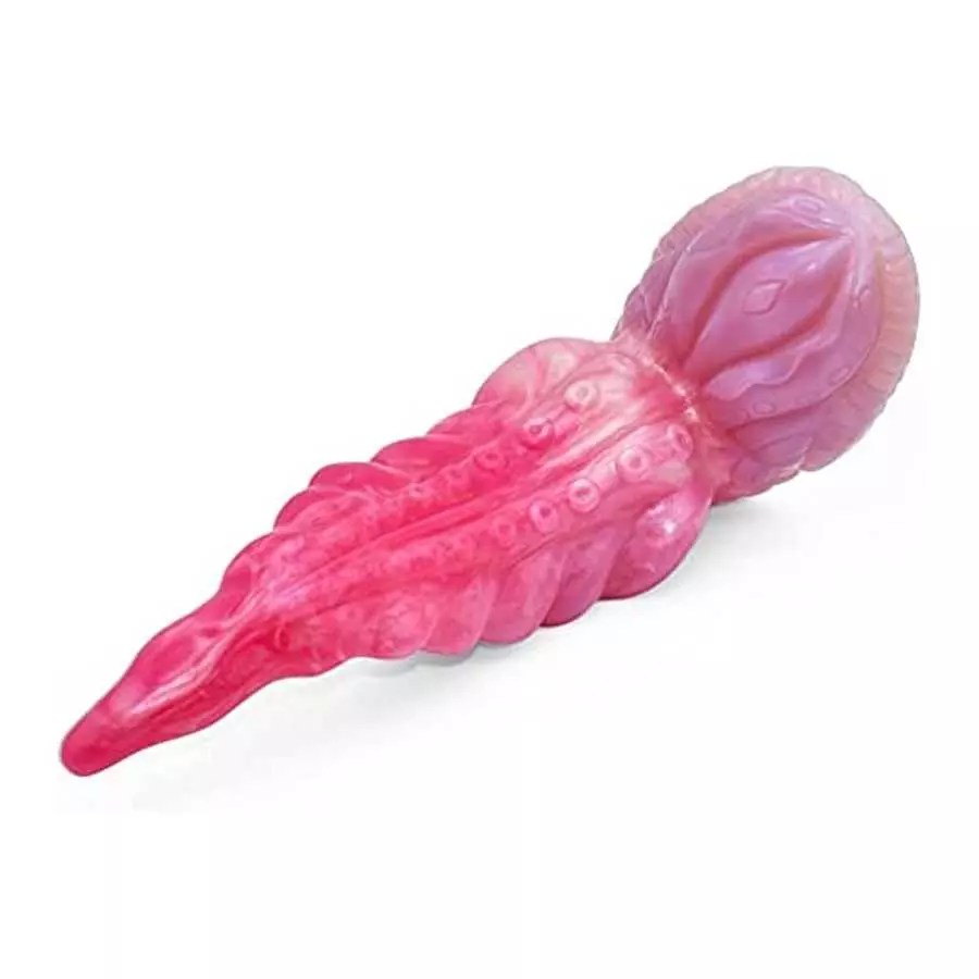 Snake Dildo Octopus G Spot Curved Dildo Monster Tentacle Dildo Anal Butt Plug 8 inch Realistic Dildo for Women - Pink Color
