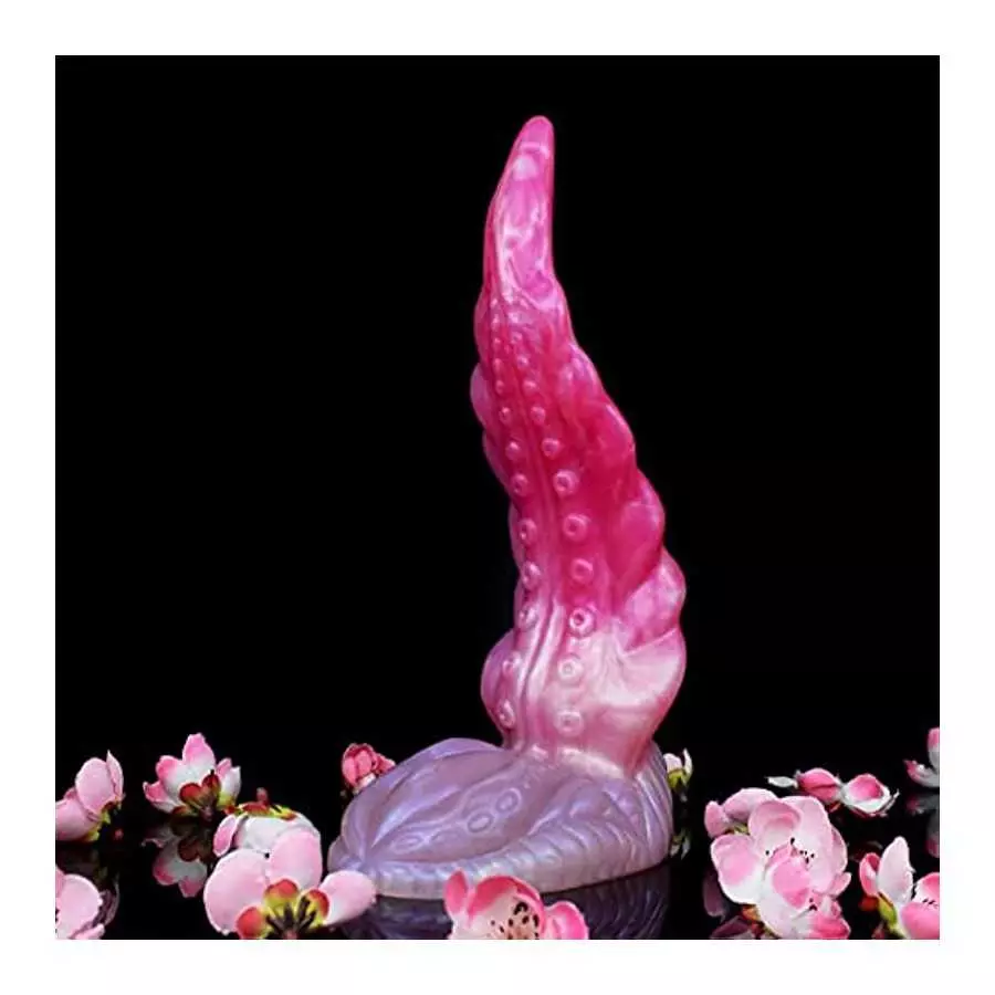 Snake Dildo Octopus G Spot Curved Dildo Monster Tentacle Dildo Anal Butt Plug 8 inch Realistic Dildo for Women - Pink Color