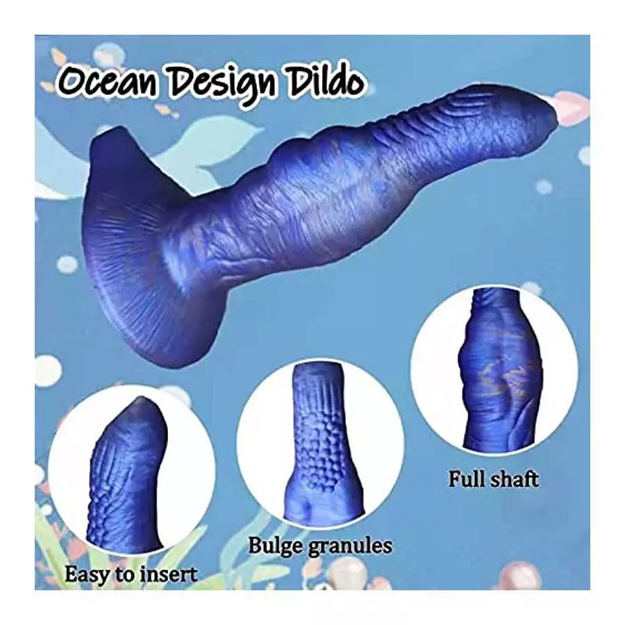 9 Inch Realistic Monster Dildo with Strong Suction Cup Fantasy Dragon Silicone Penis Anal Dildos for Hands-Free Play, Huge Thick
