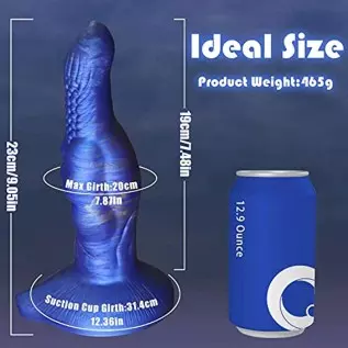 9 Inch Realistic Monster Dildo with Strong Suction Cup Fantasy Dragon Silicone Penis Anal Dildos for Hands-Free Play, Huge Thick