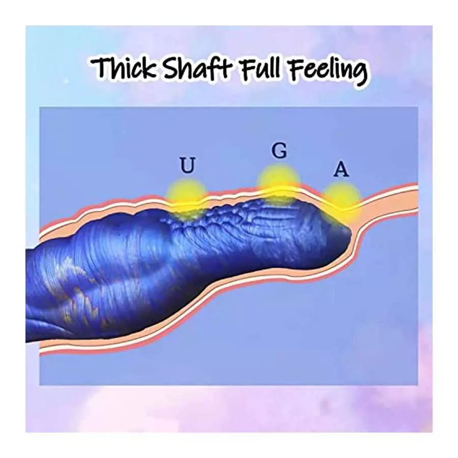 9 Inch Realistic Monster Dildo with Strong Suction Cup Fantasy Dragon Silicone Penis Anal Dildos for Hands-Free Play, Huge Thick