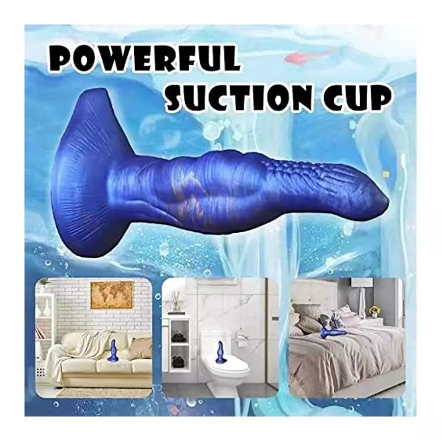 9 Inch Realistic Monster Dildo with Strong Suction Cup Fantasy Dragon Silicone Penis Anal Dildos for Hands-Free Play, Huge Thick