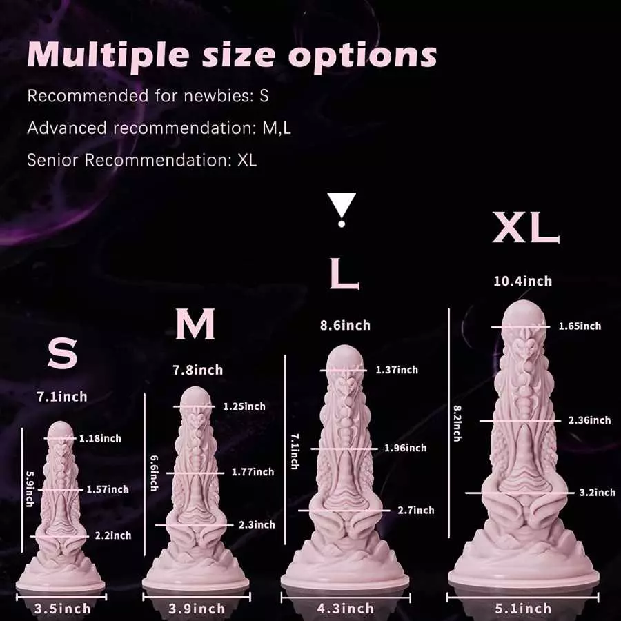 Zonbik Silicone Realistic Dildo Soft Large Dildos for Women with Strong Suction Cup for Hands-Free, Sex Toy for Women Vaginal An