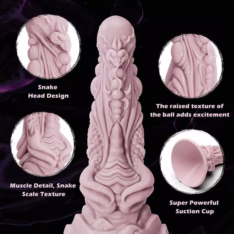 Zonbik Silicone Realistic Dildo Soft Large Dildos for Women with Strong Suction Cup for Hands-Free, Sex Toy for Women Vaginal An