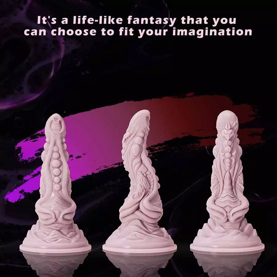 Zonbik Silicone Realistic Dildo Soft Large Dildos for Women with Strong Suction Cup for Hands-Free, Sex Toy for Women Vaginal An