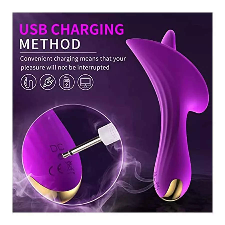 Clitoral Vibrator Rose Toy for Women,G-Spot Massager with 10 Tongue Licking Vibration Modes,Clitoris Stimulator Tongue Vibrators