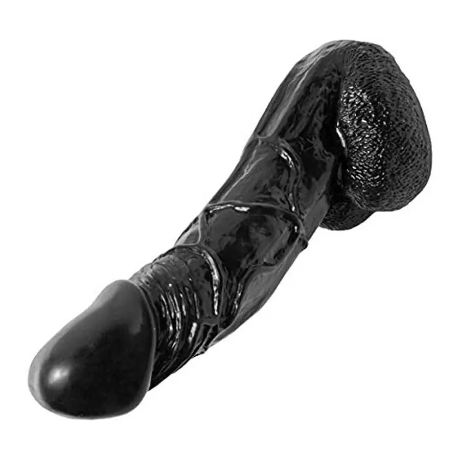 Sexflesh Big Black Bob Suction Cup Dildo, 11 Inch