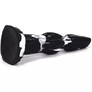 European Fairy Tale Wolf Dildo Dog Dick Multi-Color Canine Style (Black+White) European Fairy Tale Wolf Dildo Dog Dick Multi-Color Canine Style (Black+White)