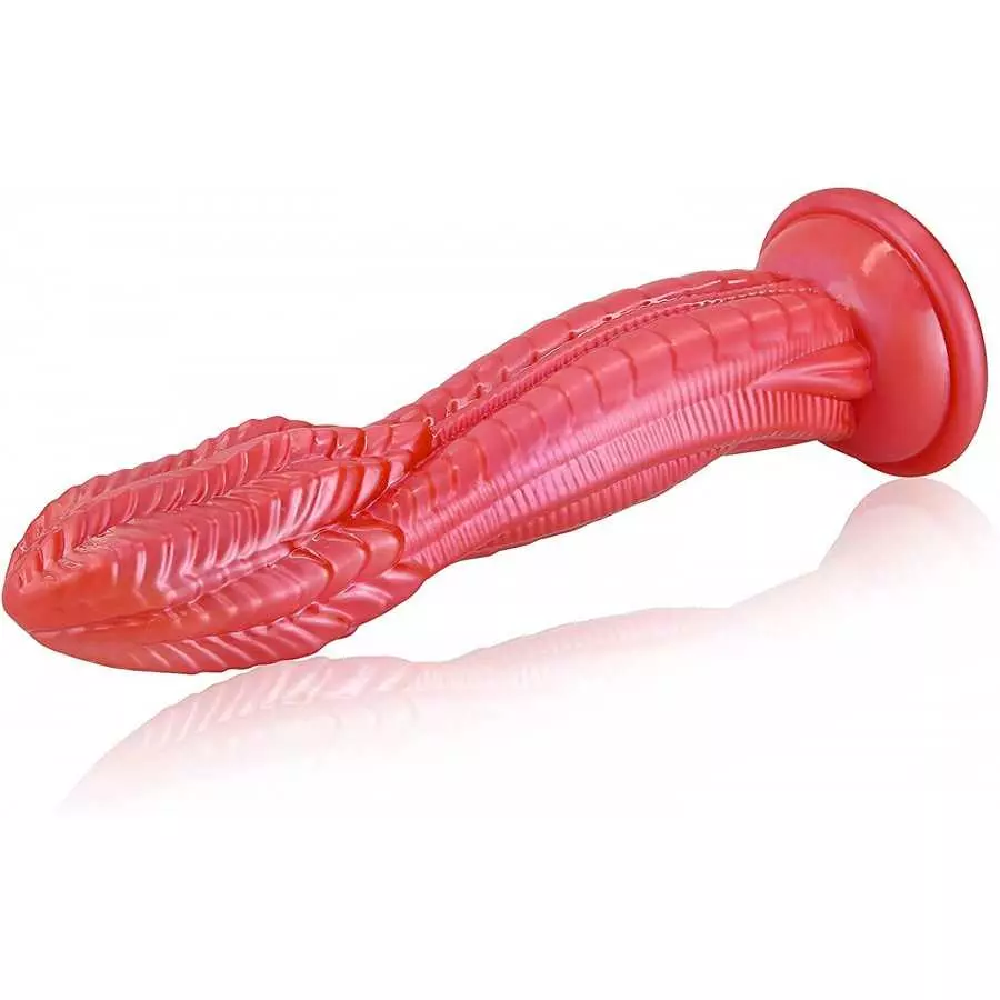 Realistic Dildos Adult Sex Toy - 10.43 inch Flexible Dildos with Suction Cup G-spot Penis Cock with Textured Ridges for Prostate