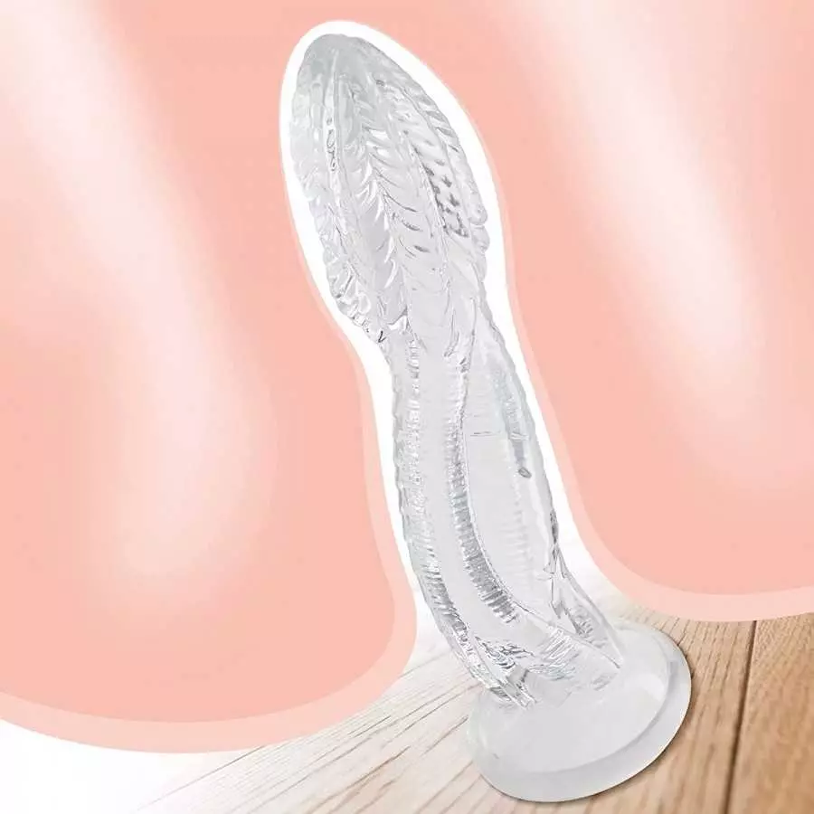 Realistic Dildos Adult Sex Toy - 10.43 inch Flexible Dildos with Suction Cup G-spot Penis Cock with Textured Ridges for Prostate