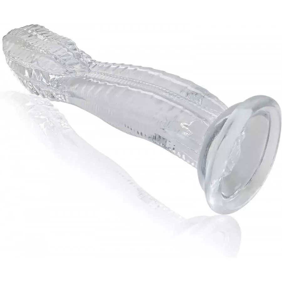 Realistic Dildos Adult Sex Toy - 10.43 inch Flexible Dildos with Suction Cup G-spot Penis Cock with Textured Ridges for Prostate