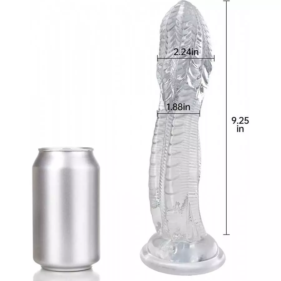 Realistic Dildos Adult Sex Toy - 10.43 inch Flexible Dildos with Suction Cup G-spot Penis Cock with Textured Ridges for Prostate