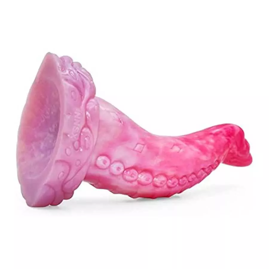 Tentacle Dildo Animal G Spot Dildo Monster Anal Butt Plug 8 inch Dildo with Suction Cup Sextoy for Women- Pink Color