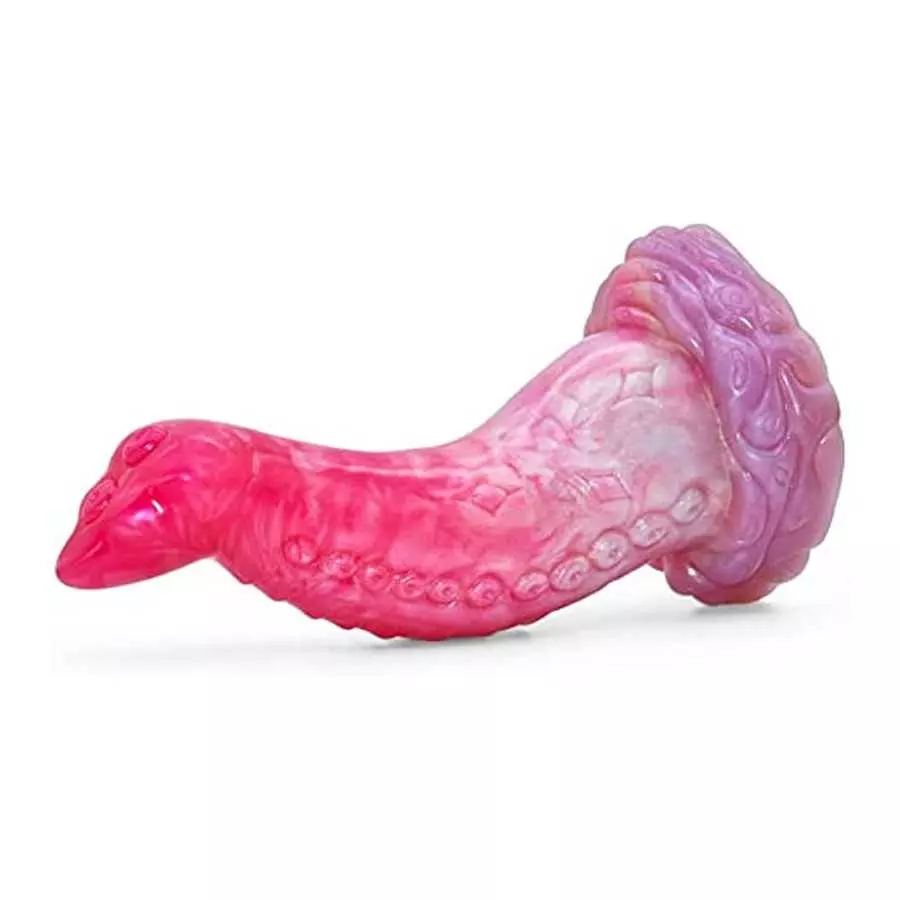 Tentacle Dildo Animal G Spot Dildo Monster Anal Butt Plug 8 inch Dildo with Suction Cup Sextoy for Women- Pink Color