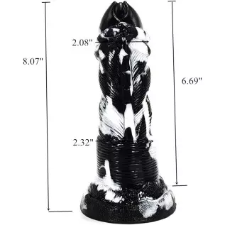 Multi Color Soft Feeling Alien Dildo Couple Use Lover's Gift (Black+White) Multi Color Soft Feeling Alien Dildo Couple Use Lover's Gift (Black+White)