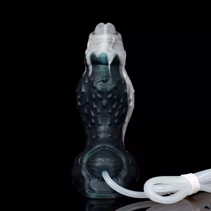 9.3" Nothosaur 「Torben with Cum Tube」Silicone Anal Plug,Unique Design Huge Dildo with Strong Suction Cup for Hands-Free Play Adu
