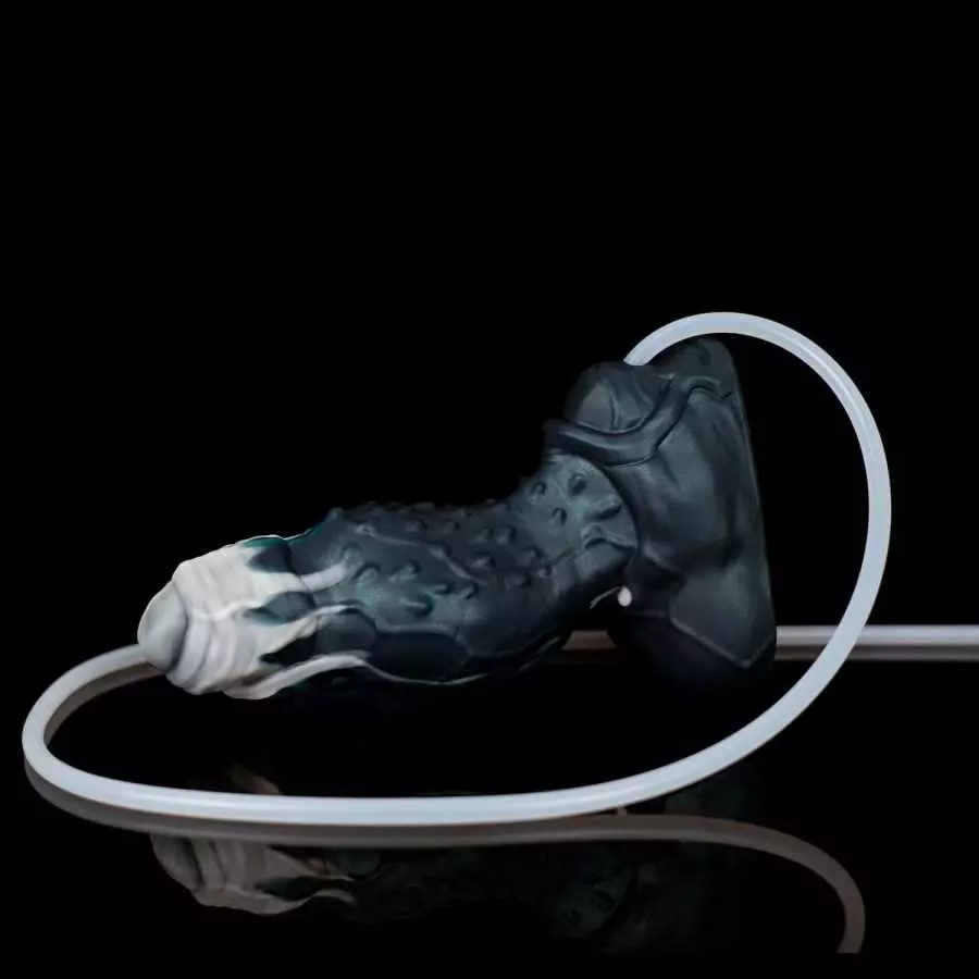 9.3" Nothosaur 「Torben with Cum Tube」Silicone Anal Plug,Unique Design Huge Dildo with Strong Suction Cup for Hands-Free Play Adu