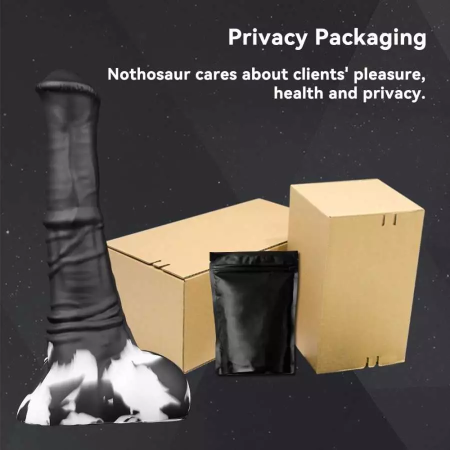 Nothosaur「AVOYO with Cum Tube」14.8 inch HorseIIDildo Medium Soft Platinum Silicone Dildo,Unique Design with Strong Suction Cup f