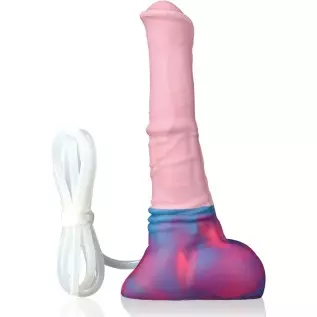 Nothosaur「AVOYO with Cum Tube」14.8 inch HorseIIDildo Medium Soft Platinum Silicone Dildo,Unique Design with Strong Suction Cup f