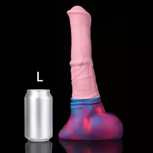 Nothosaur「AVOYO with Cum Tube」14.8 inch HorseIIDildo Medium Soft Platinum Silicone Dildo,Unique Design with Strong Suction Cup f