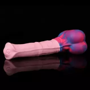 Nothosaur「AVOYO with Cum Tube」14.8 inch HorseIIDildo Medium Soft Platinum Silicone Dildo,Unique Design with Strong Suction Cup f