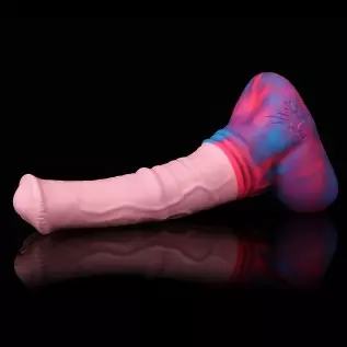 Nothosaur「AVOYO with Cum Tube」14.8 inch HorseIIDildo Medium Soft Platinum Silicone Dildo,Unique Design with Strong Suction Cup f