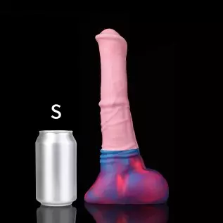 Nothosaur「AVOYO with Cum Tube」14.8 inch HorseIIDildo Medium Soft Platinum Silicone Dildo,Unique Design with Strong Suction Cup f