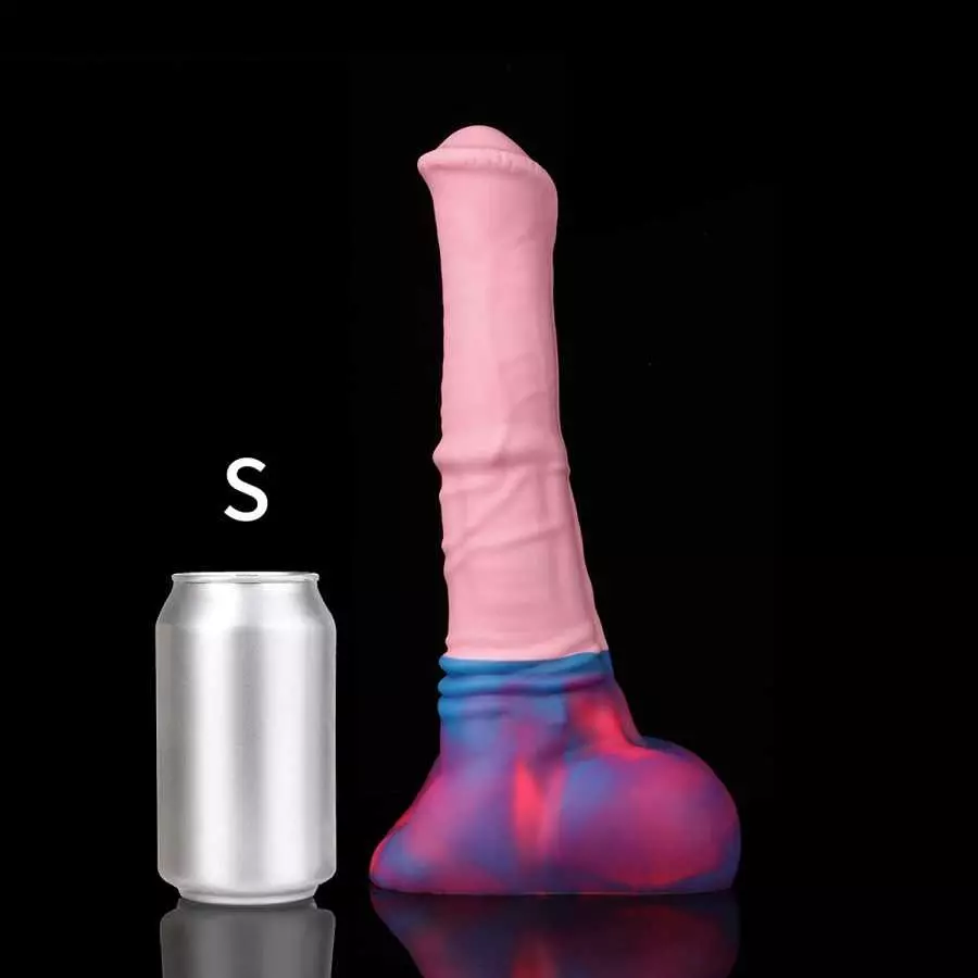 Nothosaur「AVOYO with Cum Tube」14.8 inch HorseIIDildo Medium Soft Platinum Silicone Dildo,Unique Design with Strong Suction Cup f
