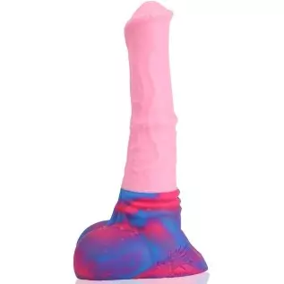 Nothosaur「AVOYO with Cum Tube」14.8 inch HorseIIDildo Medium Soft Platinum Silicone Dildo,Unique Design with Strong Suction Cup f