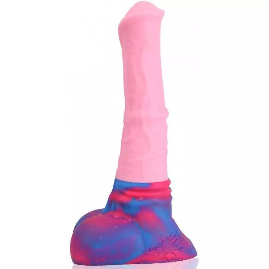 Nothosaur「AVOYO with Cum Tube」14.8 inch HorseIIDildo Medium Soft Platinum Silicone Dildo,Unique Design with Strong Suction Cup f
