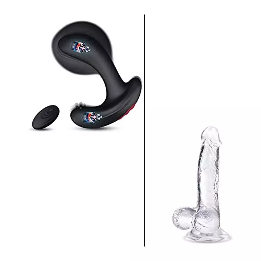 Anal Vibrator Inflatable Butt Plug & 6.8 Inch Body Safe Material G spot Adult Lifelike Dildo Anal Vibrator Inflatable Butt Plug & 6.8 Inch Body Safe Material G spot Adult Lifelike Dildo