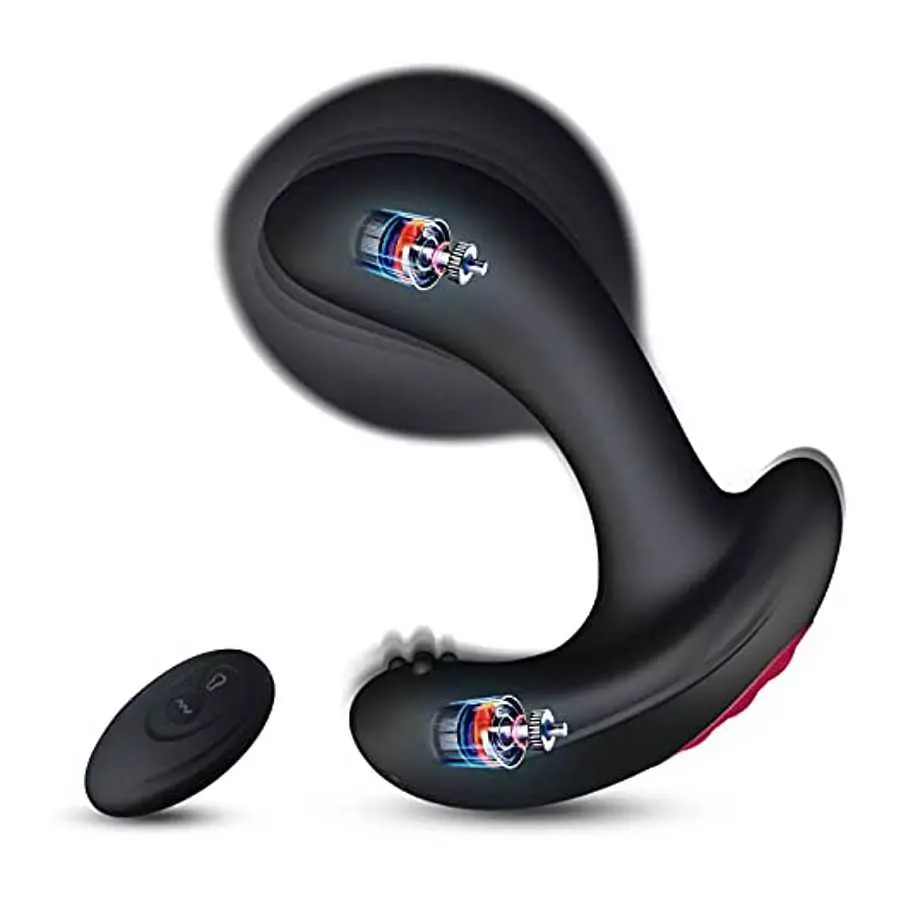 Anal Vibrator Inflatable Butt Plug & 6.8 Inch Body Safe Material G spot Adult Lifelike Dildo