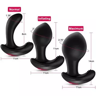 Anal Vibrator Inflatable Butt Plug & 6.8 Inch Body Safe Material G spot Adult Lifelike Dildo Anal Vibrator Inflatable Butt Plug & 6.8 Inch Body Safe Material G spot Adult Lifelike Dildo