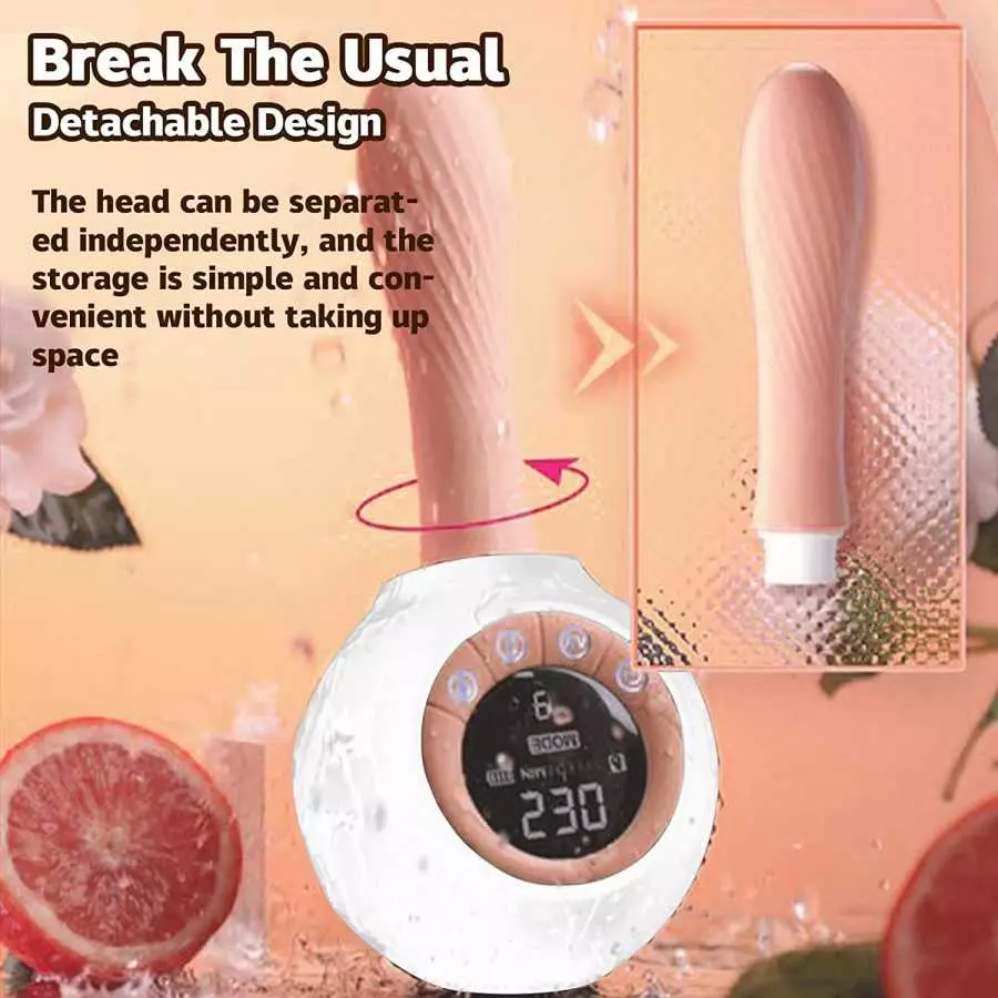 CherryBy Realistic Dildo, Automatic Heating Penis Mixer Machine with 10 Frequency Expansion & Vibration, Wireless Remote Control