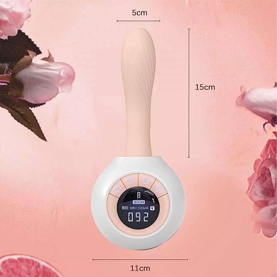 CherryBy Realistic Dildo, Automatic Heating Penis Mixer Machine with 10 Frequency Expansion & Vibration, Wireless Remote Control