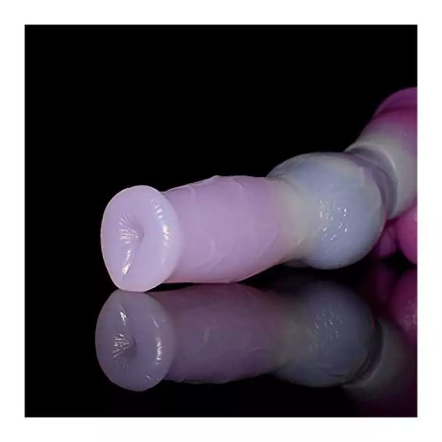 Dog Squirting Dildo with Suction Cups Hands-Free Animal Knotted Ejaculating Dildo Waterproof Women Adult Sex Toys