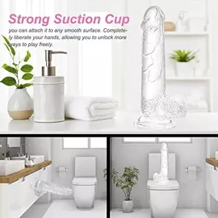 7.9 inch Realistic Dildo with Strong Suction Cup Soft Realistic Dildo for Womens/Men /Gay, Adult Sex Toys. 7.9 inch Realistic Dildo with Strong Suction Cup Soft Realistic Dildo for Womens/Men /Gay, Adult Sex Toys.