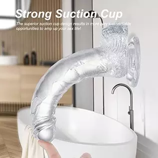 7.9 inch Realistic Dildo with Strong Suction Cup Soft Realistic Dildo for Womens/Men /Gay, Adult Sex Toys. 7.9 inch Realistic Dildo with Strong Suction Cup Soft Realistic Dildo for Womens/Men /Gay, Adult Sex Toys.