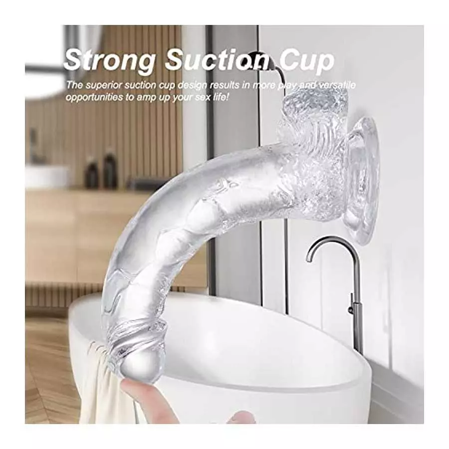 7.9 inch Realistic Dildo with Strong Suction Cup Soft Realistic Dildo for Womens/Men /Gay, Adult Sex Toys.