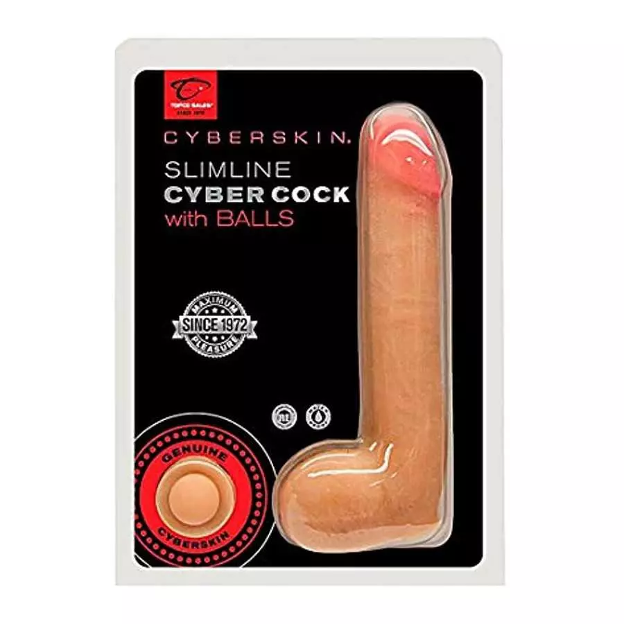 CyberSkin Penis with Balls, Slimline