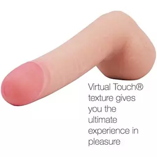 CyberSkin Penis with Balls, Slimline CyberSkin Penis with Balls, Slimline